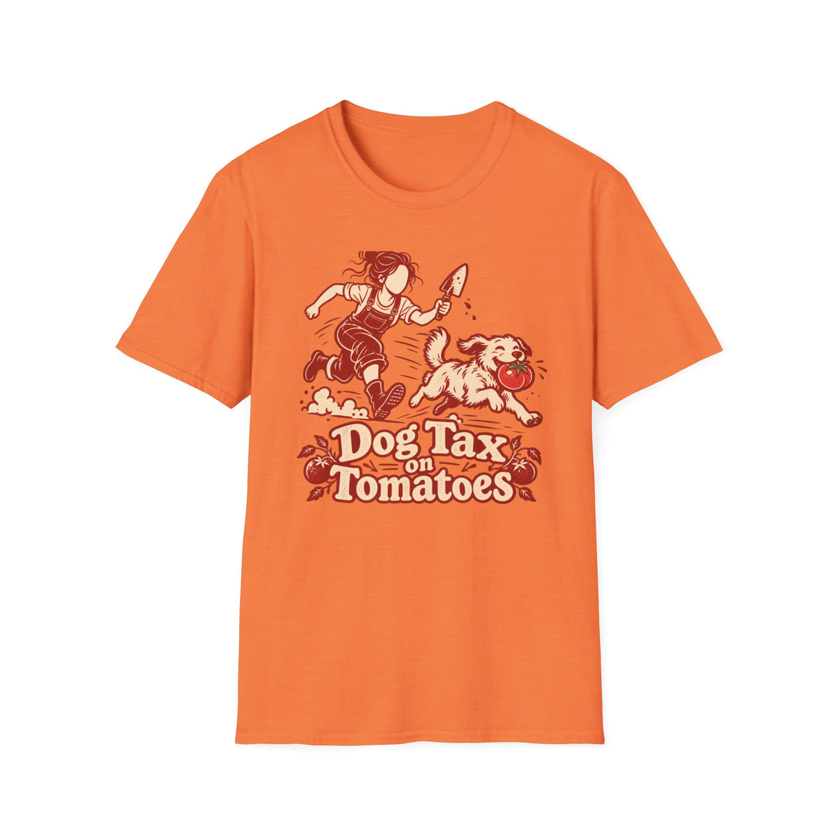 T-Shirt — "Dog Tax On Tomatoes" Graphic Tee
