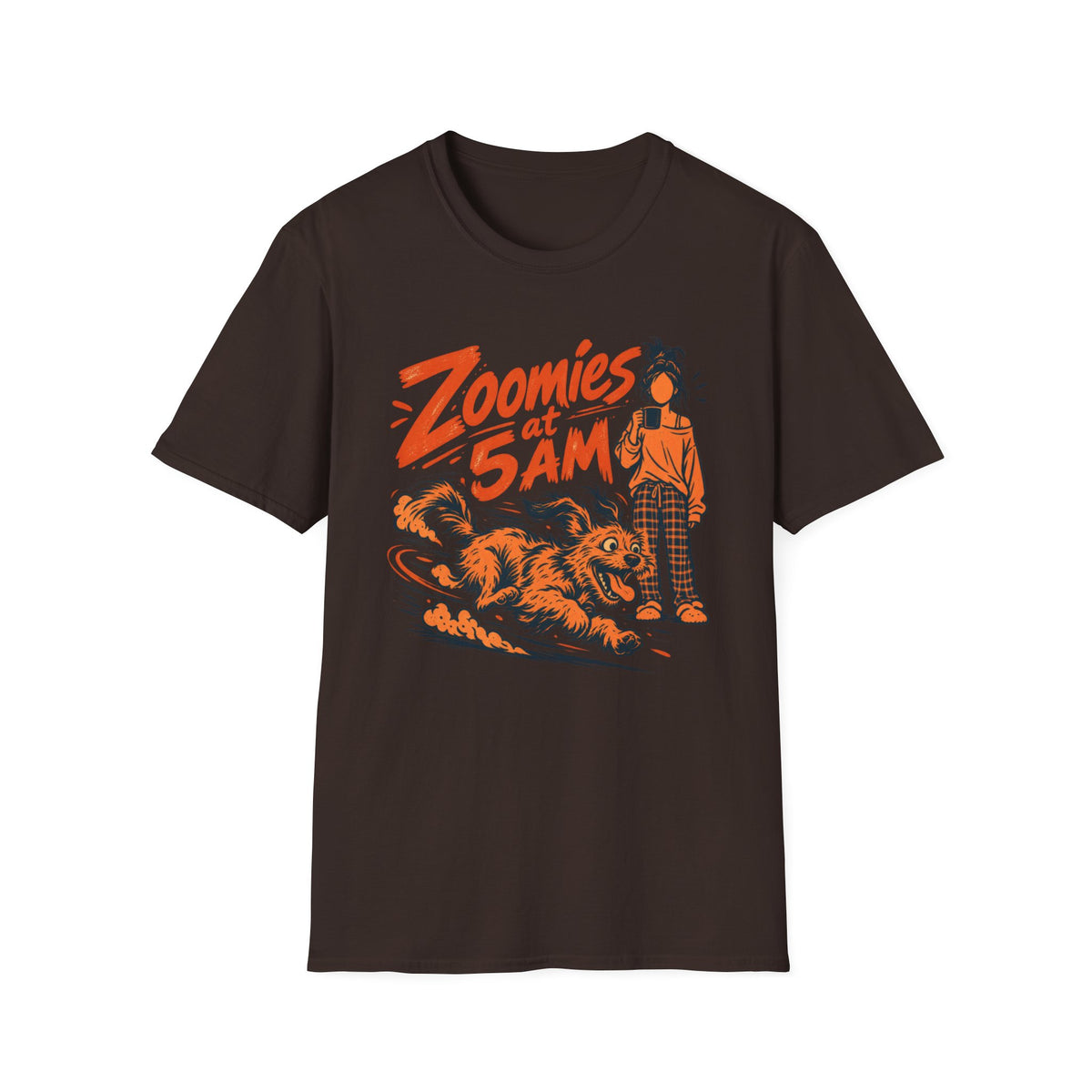 T-Shirt — "Zoomies At 5am" Graphic Tee