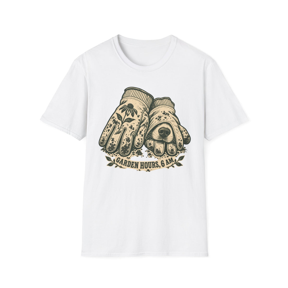 T-Shirt — "Garden Hours - 6am" Graphic Tee