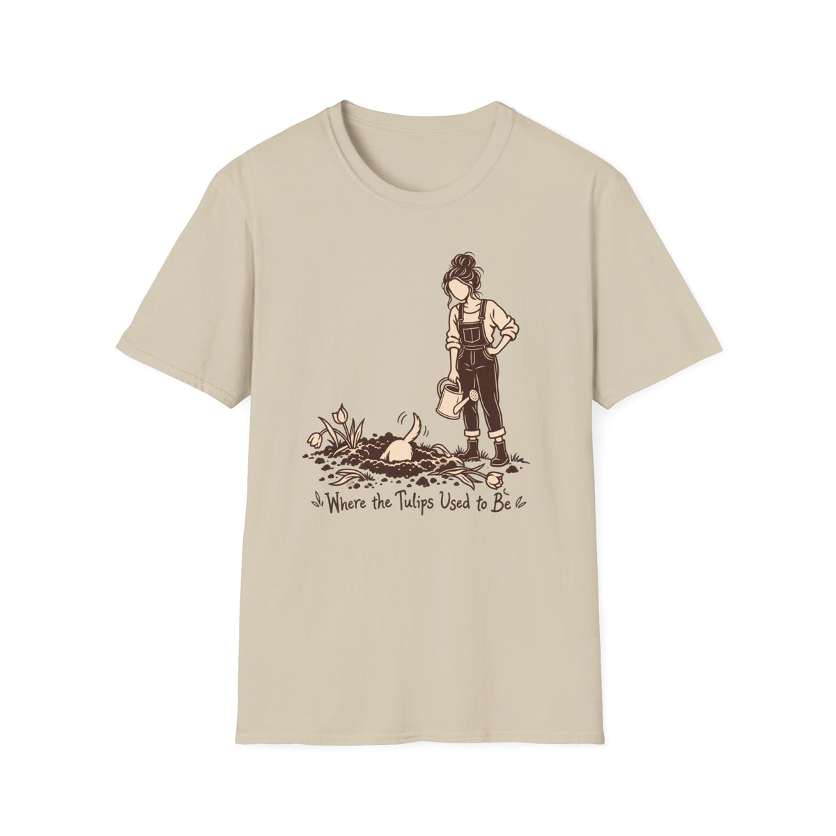 T-Shirt — "Where The Tulips Used To Be" Graphic Tee