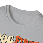 T-Shirt — "Dog First. Coffee Second. People Never" Vintage Graphic Tee