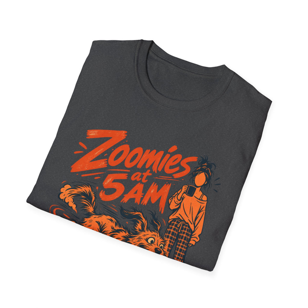 T-Shirt — "Zoomies At 5am" Graphic Tee