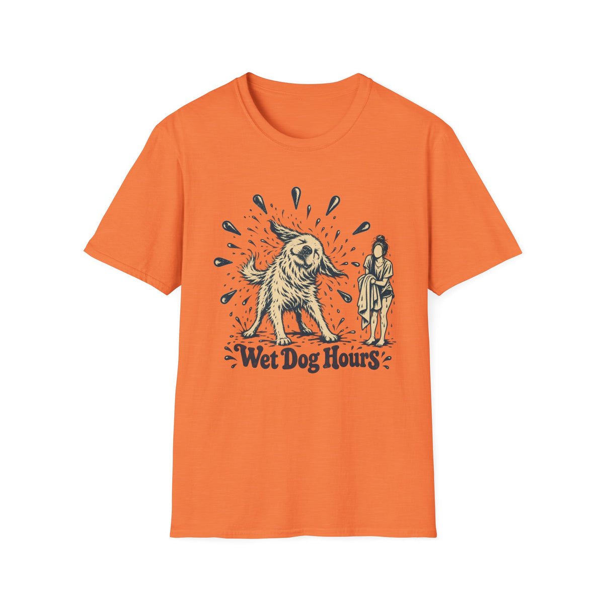 T-Shirt — "Wet Dog Hours" Graphic Tee