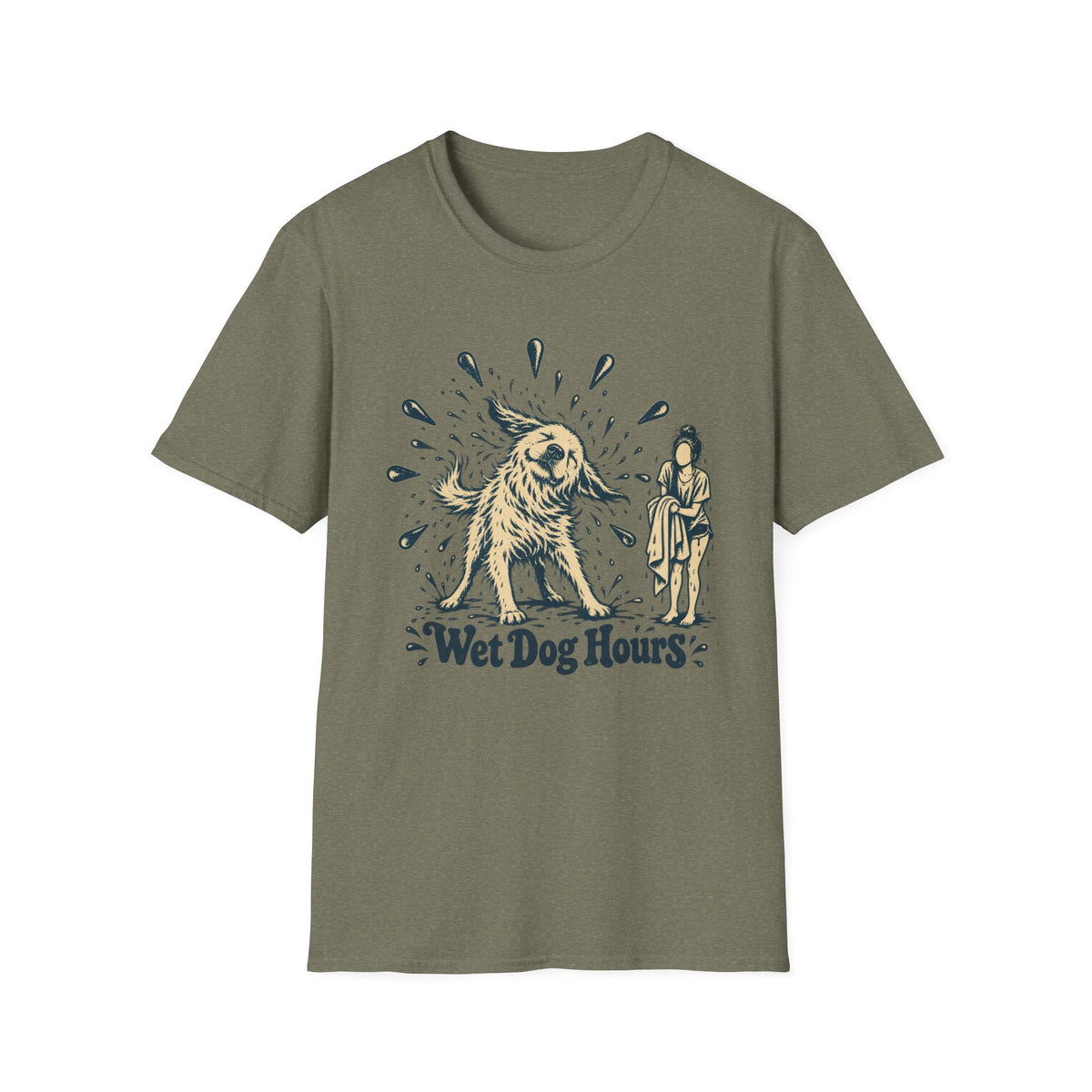 T-Shirt — "Wet Dog Hours" Graphic Tee