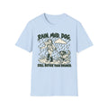 T-Shirt — "Rain. Mud. Dog. Still Better Than Brunch" Graphic Tee