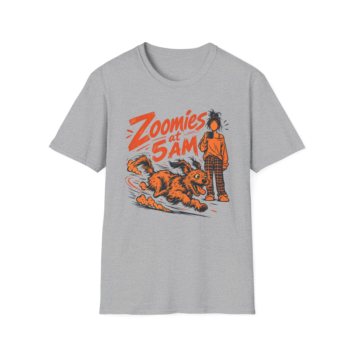 T-Shirt — "Zoomies At 5am" Graphic Tee
