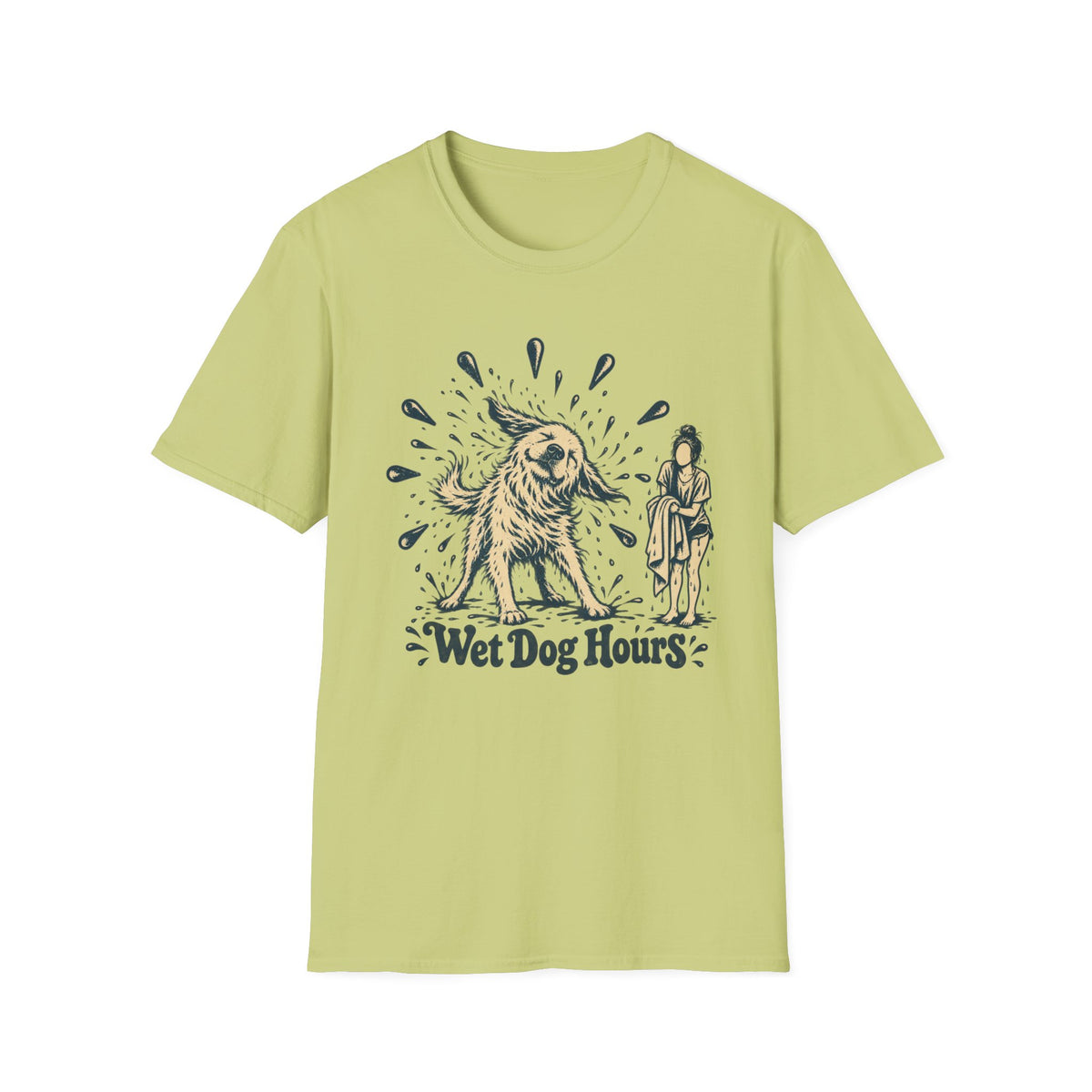 T-Shirt — "Wet Dog Hours" Graphic Tee