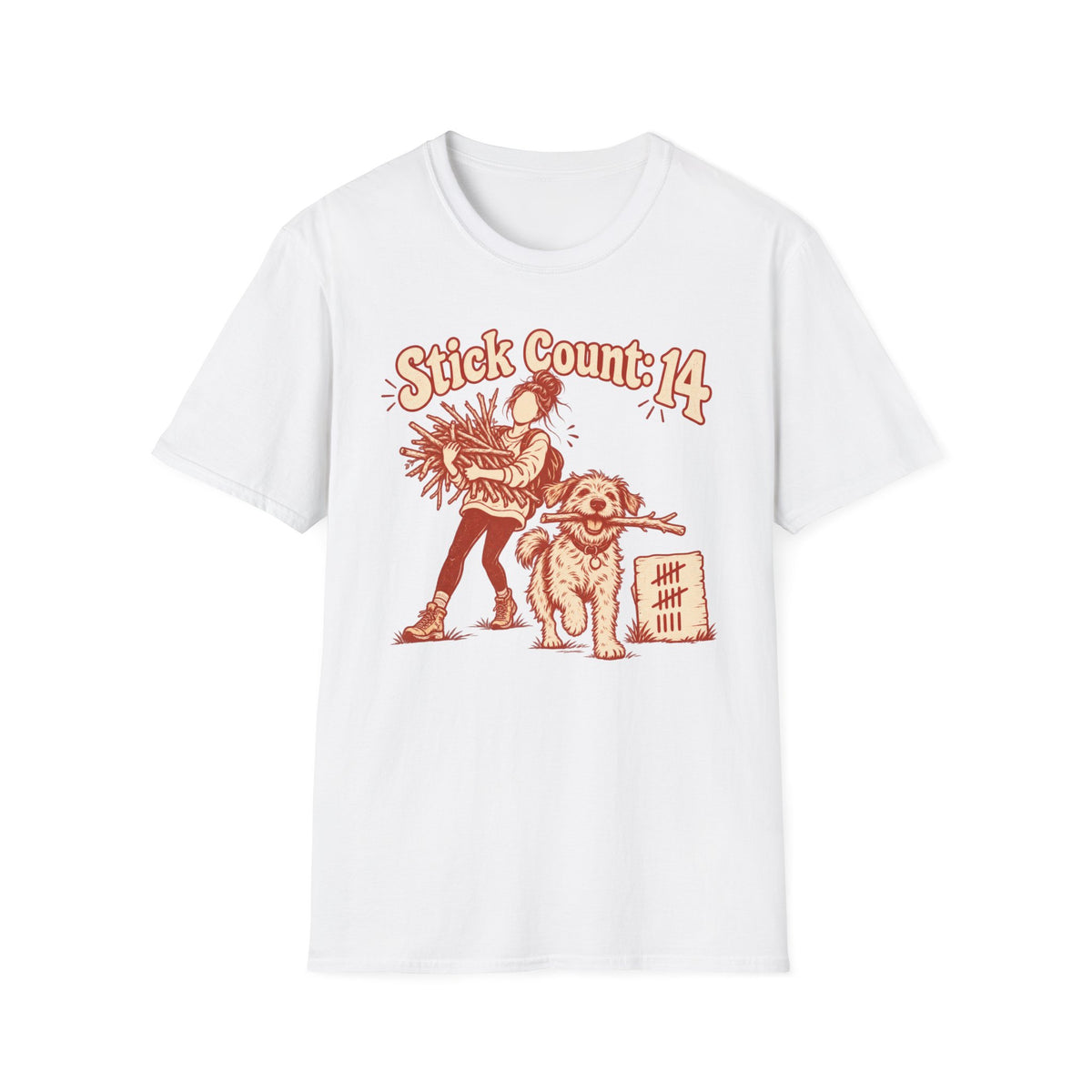 T-Shirt — "Stick Count: 14" Graphic Tee
