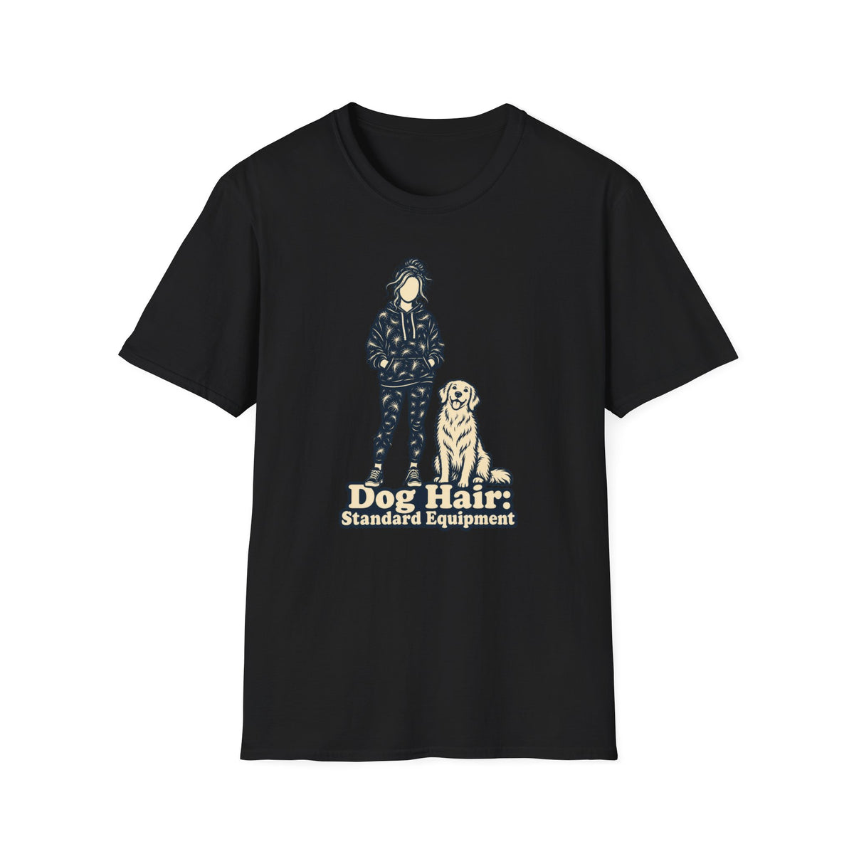 T-Shirt — "Dog Hair: Standard Equipment" Graphic Tee