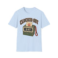 T-Shirt — "Clocked Out" Vintage Graphic Tee