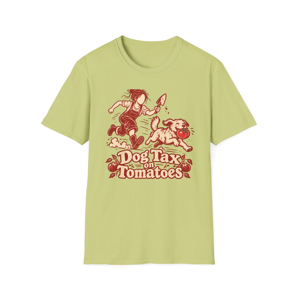 T-Shirt — "Dog Tax On Tomatoes" Graphic Tee