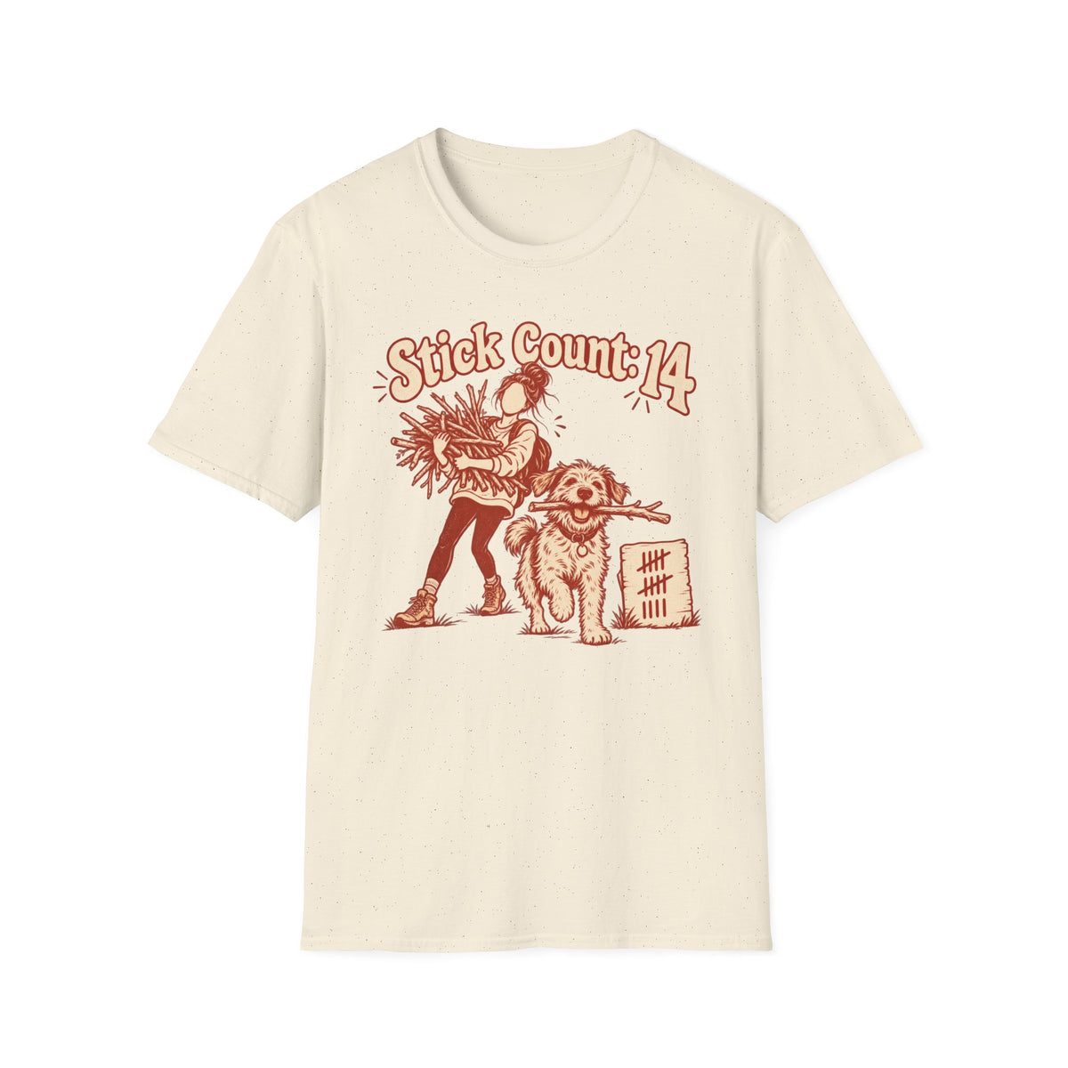 T-Shirt — "Stick Count: 14" Graphic Tee