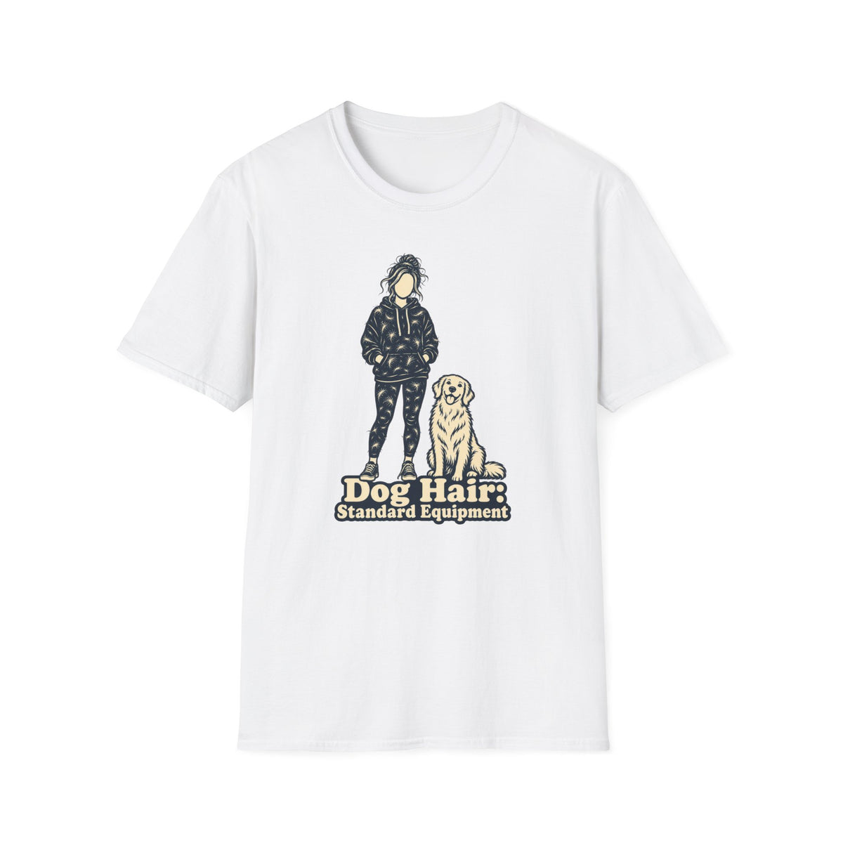 T-Shirt — "Dog Hair: Standard Equipment" Graphic Tee