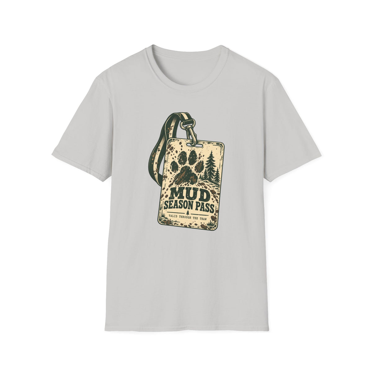 T-Shirt — "Mud Season Pass" Vintage Graphic Tee