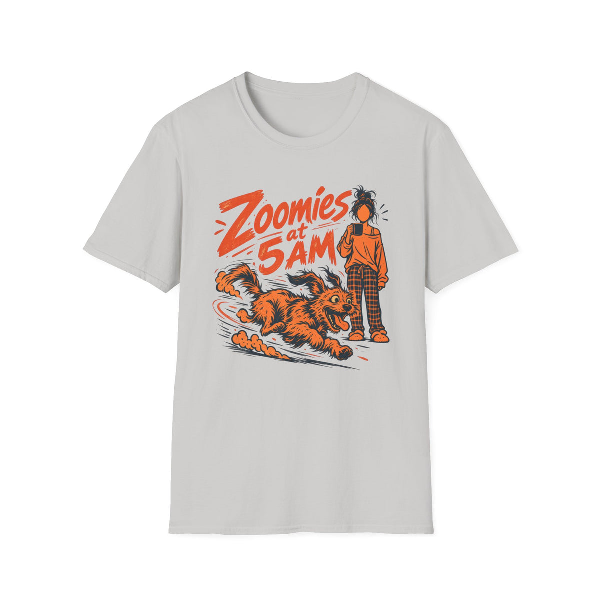 T-Shirt — "Zoomies At 5am" Graphic Tee