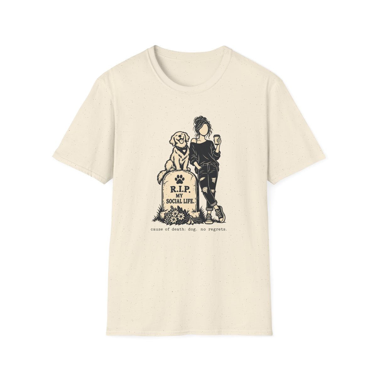T-Shirt — "R.I.P. My Social Life" Graphic Tee