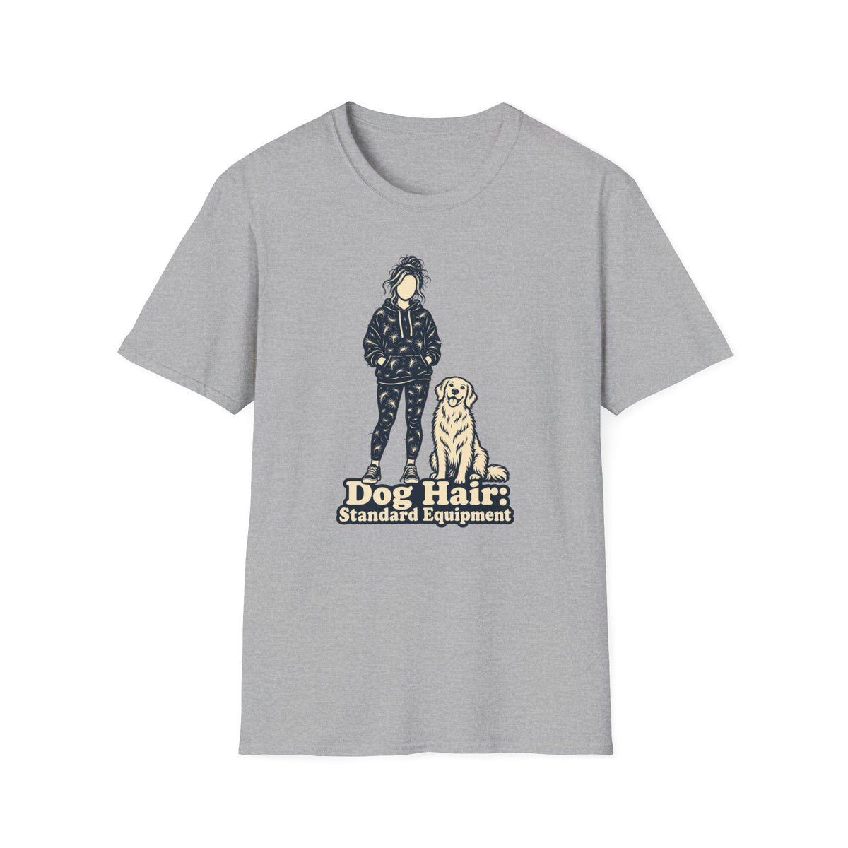 T-Shirt — "Dog Hair: Standard Equipment" Graphic Tee