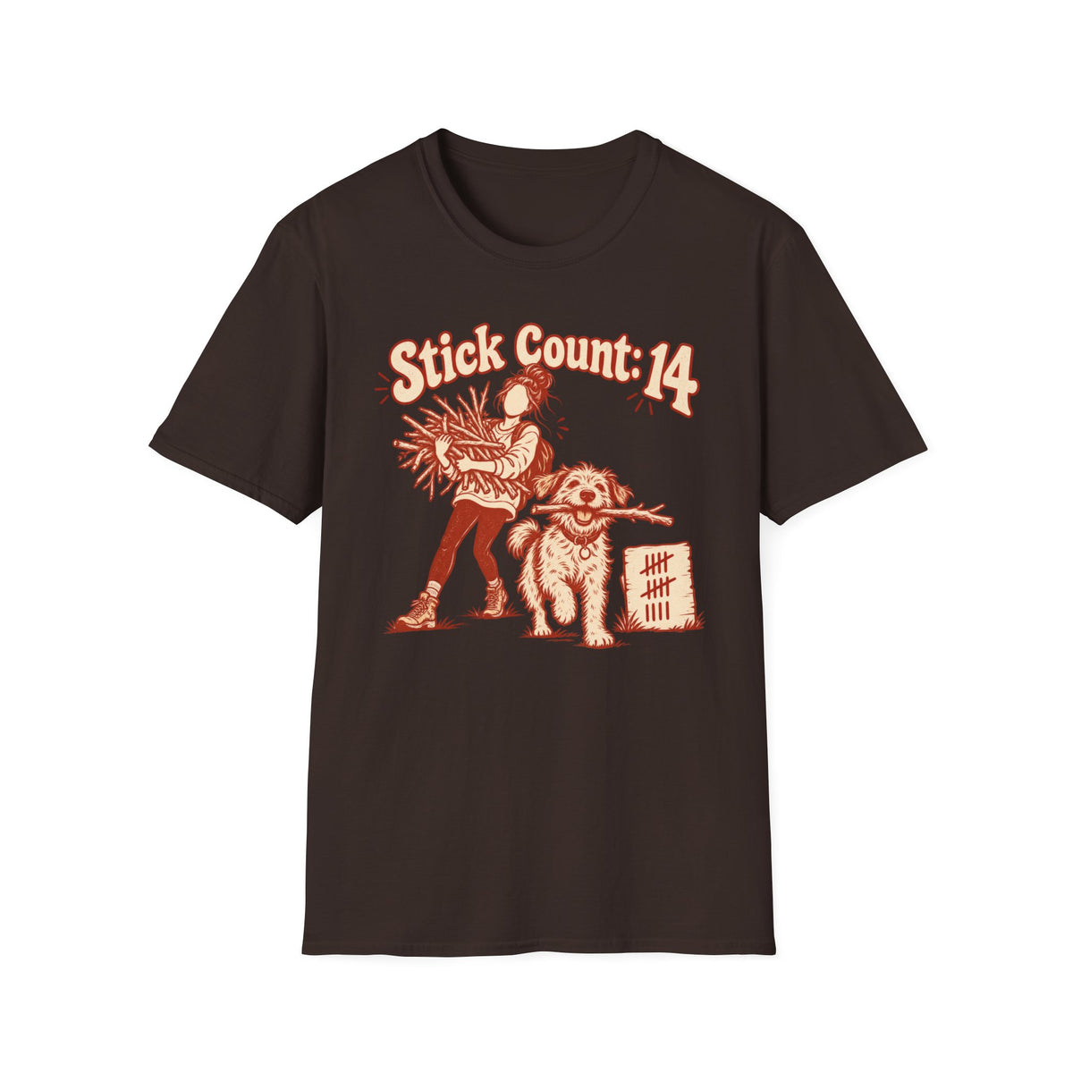 T-Shirt — "Stick Count: 14" Graphic Tee