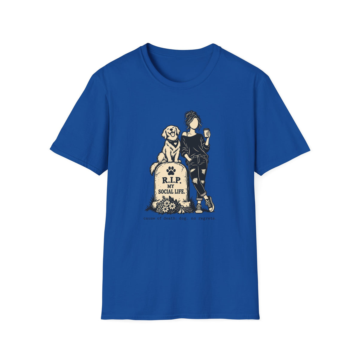 T-Shirt — "R.I.P. My Social Life" Graphic Tee
