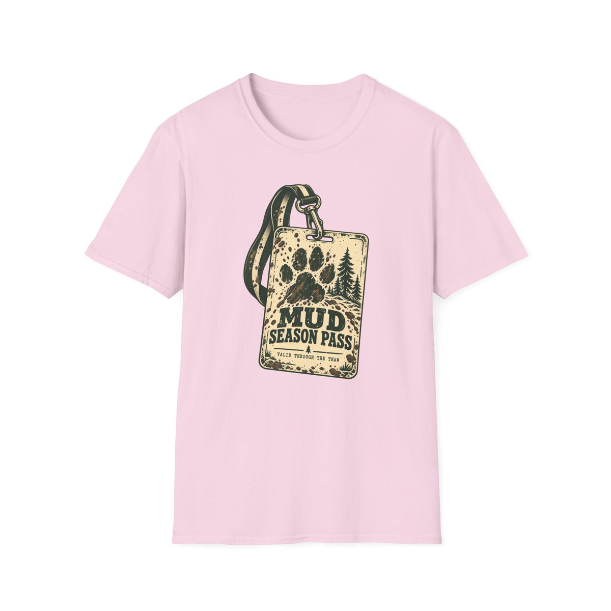 T-Shirt — "Mud Season Pass" Vintage Graphic Tee