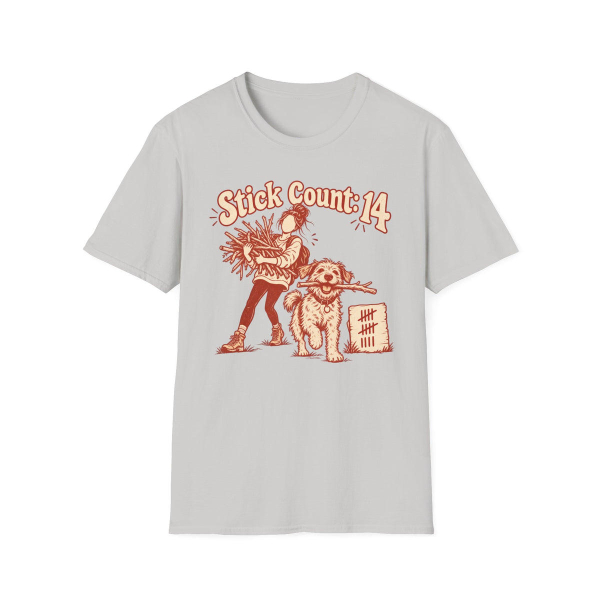 T-Shirt — "Stick Count: 14" Graphic Tee