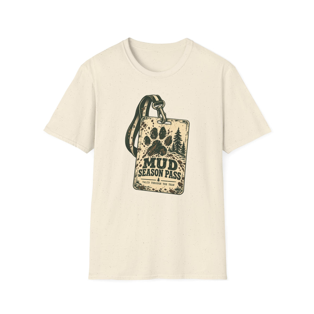 T-Shirt — "Mud Season Pass" Vintage Graphic Tee
