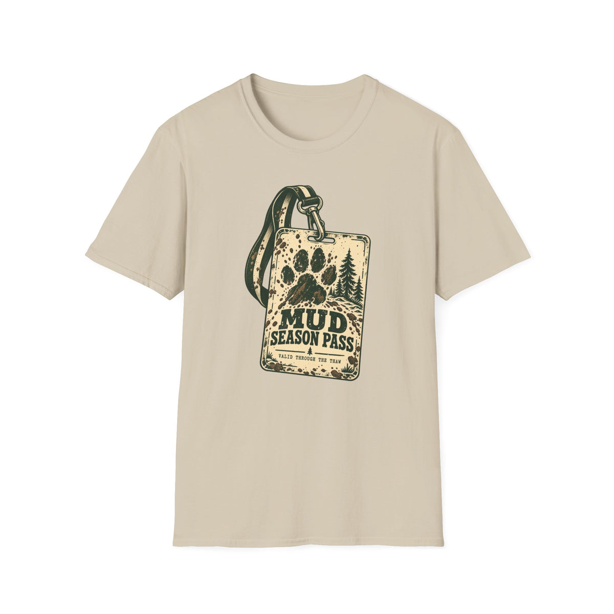 T-Shirt — "Mud Season Pass" Vintage Graphic Tee