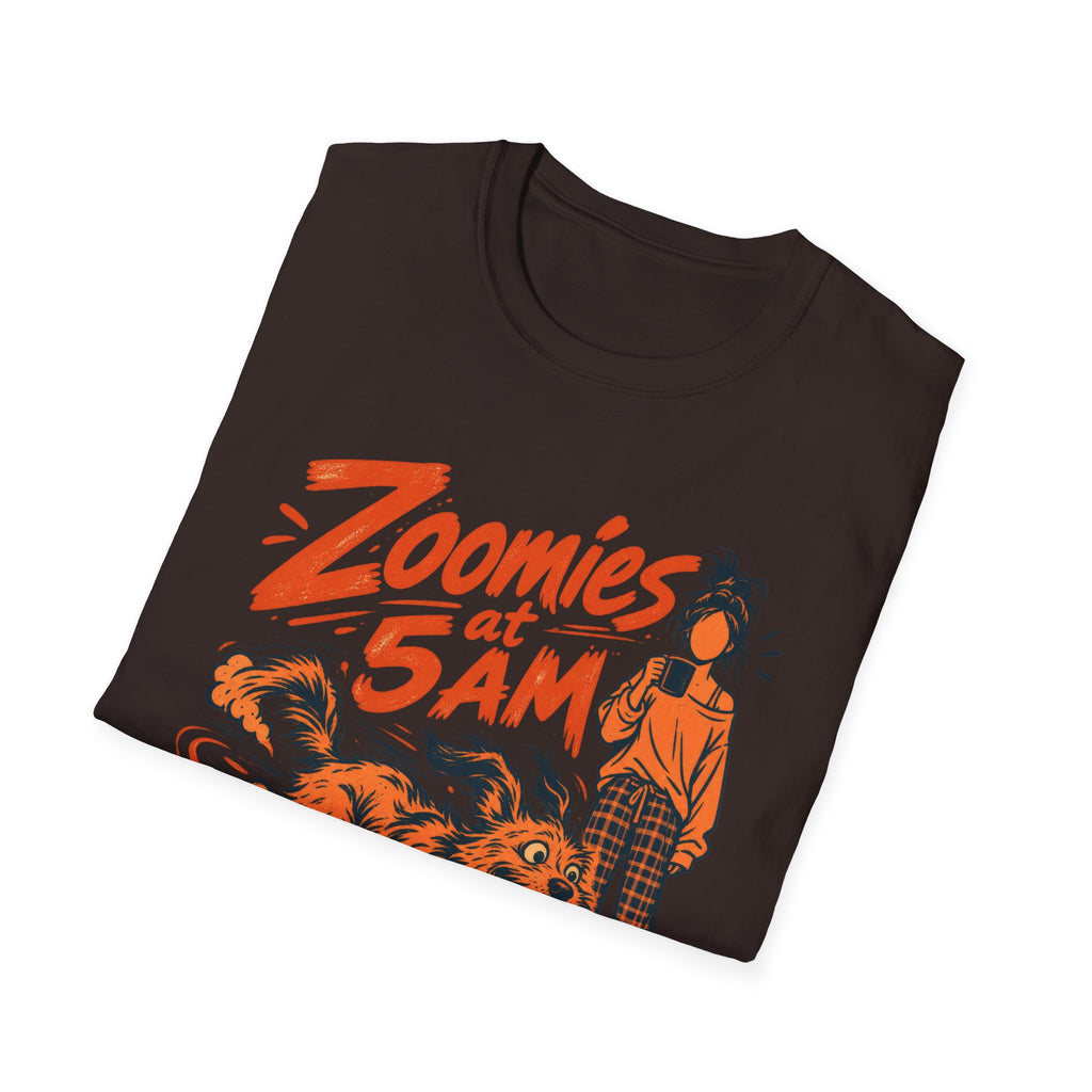 T-Shirt — "Zoomies At 5am" Graphic Tee