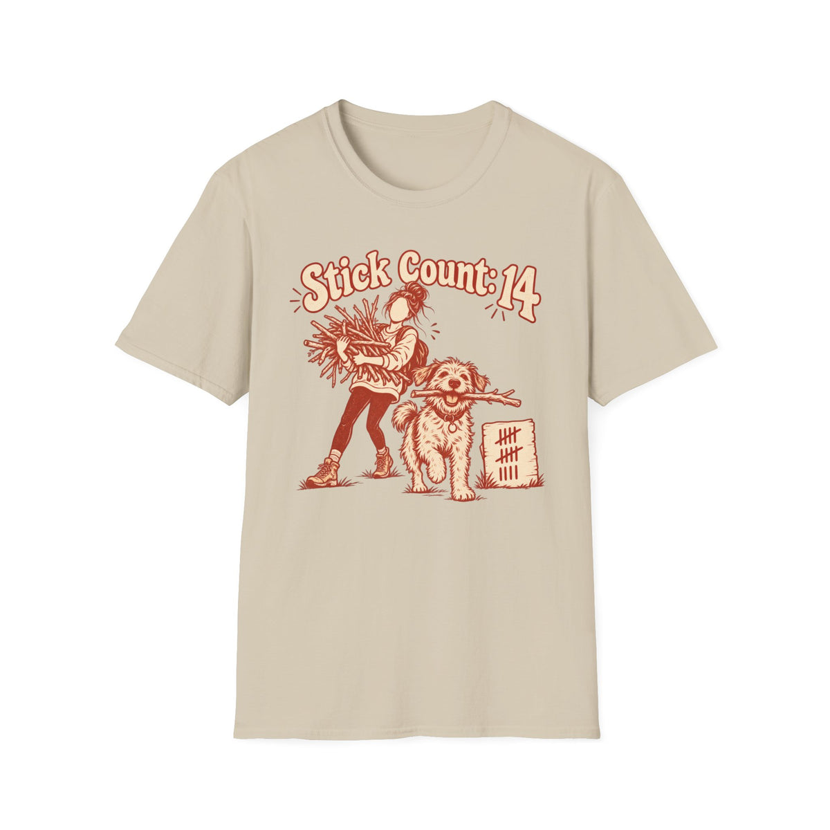 T-Shirt — "Stick Count: 14" Graphic Tee