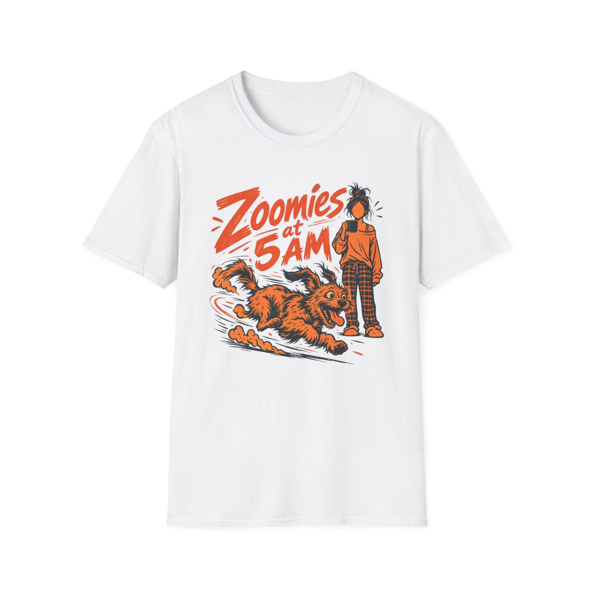 T-Shirt — "Zoomies At 5am" Graphic Tee